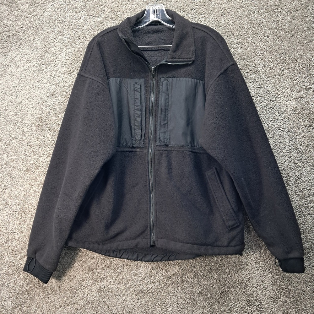Mad Dog Gear‎ by Stearns Mens Black Fleece Full Zip Jacket Model H054 Medium